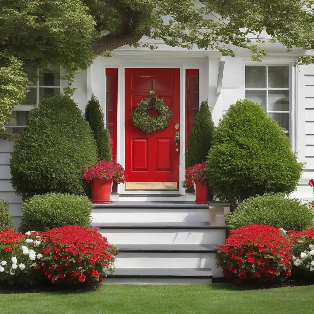 Freshly Painted Front Door