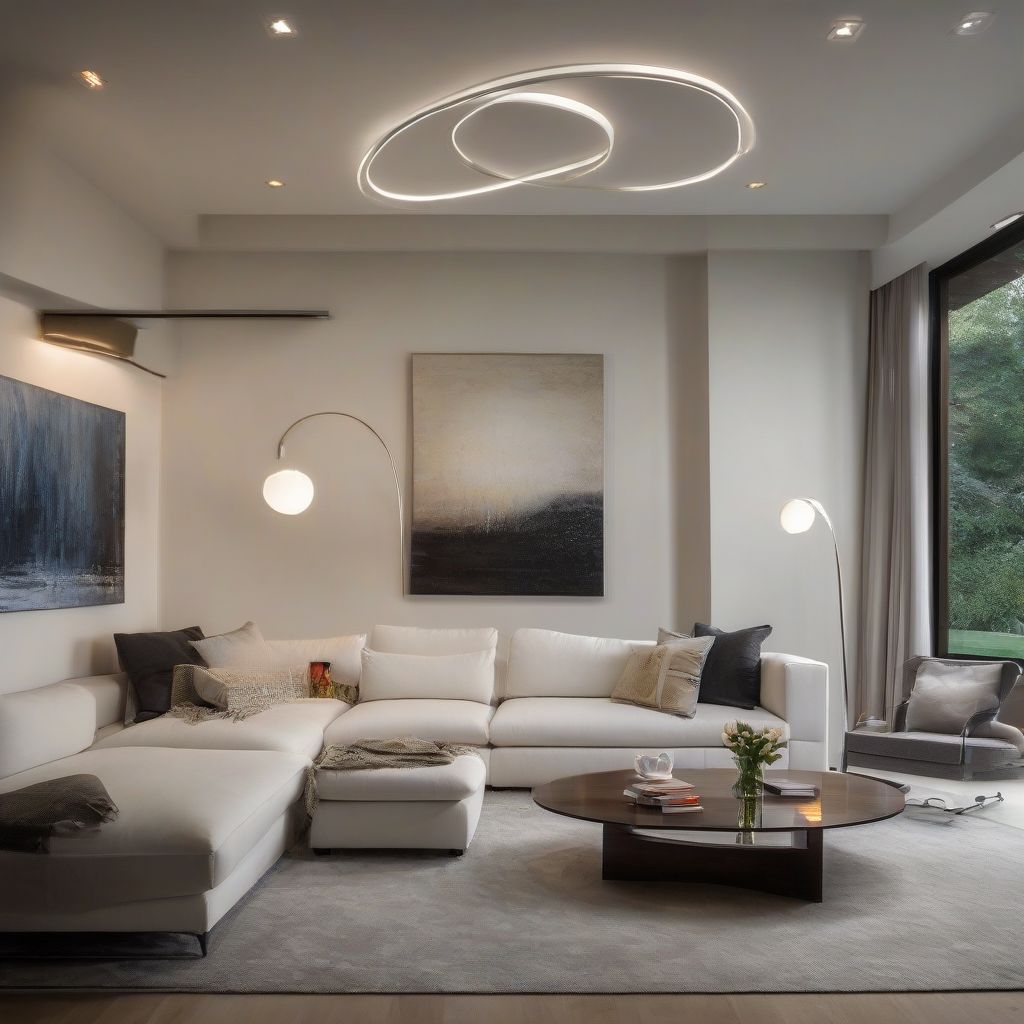 Layered Lighting Living Room